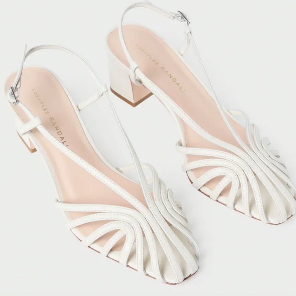 Priscilla Cream Heeled Sandal - Picture 2 of 4